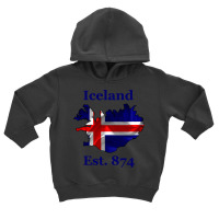 Iceland Flag Est. 874   Nordic Viking Pride Pullover Hoodie Toddler Hoodie | Artistshot