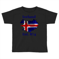 Iceland Flag Est. 874   Nordic Viking Pride Pullover Hoodie Toddler T-shirt | Artistshot