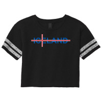 Iceland Flag Travel Vacation Scandinavia Pride Reykjavik T Shirt Scorecard Crop Tee | Artistshot