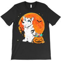 Alaskan Malamute Dog Candy Pumpkin T  Shirt Alaskan Malamute Dog Candy T-shirt | Artistshot