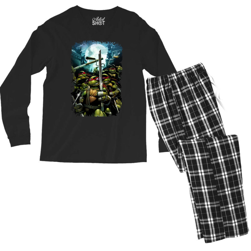 Vintage Movies  Family Lover Gifts Men's Long Sleeve Pajama Set by DeshawnArtists | Artistshot