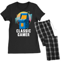 Classic Gamer Geek Video Game Player Arcade Gaming T Shirt Women's Pajamas Set | Artistshot