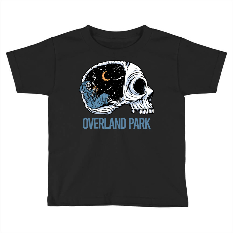 Overland Park T  Shirt Chilling Skeleton Overland Park T  Shirt Toddler T-shirt by strategicwastes | Artistshot