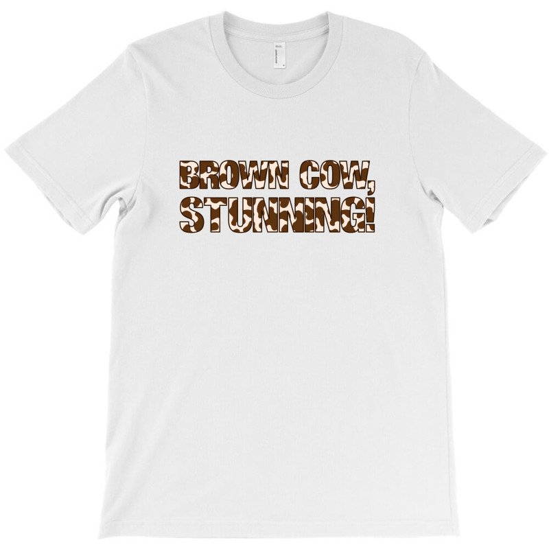 Custom Brown Cow Stunning T-shirt By 