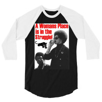 Funny Man Huey Newton For Men Women 3/4 Sleeve Shirt | Artistshot