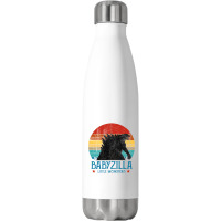 Personalised Matching Daddy And Me, Dadzilla Father Of The Monsters, F Stainless Steel Water Bottle | Artistshot