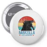 Personalised Matching Daddy And Me, Dadzilla Father Of The Monsters, F Pin-back Button | Artistshot