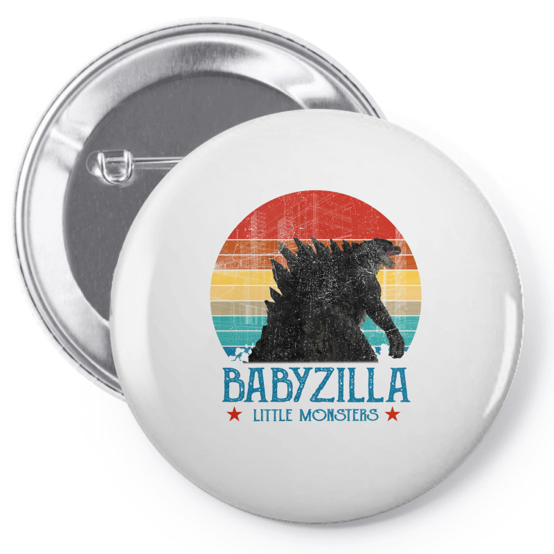 Personalised Matching Daddy And Me, Dadzilla Father Of The Monsters, F Pin-back Button | Artistshot