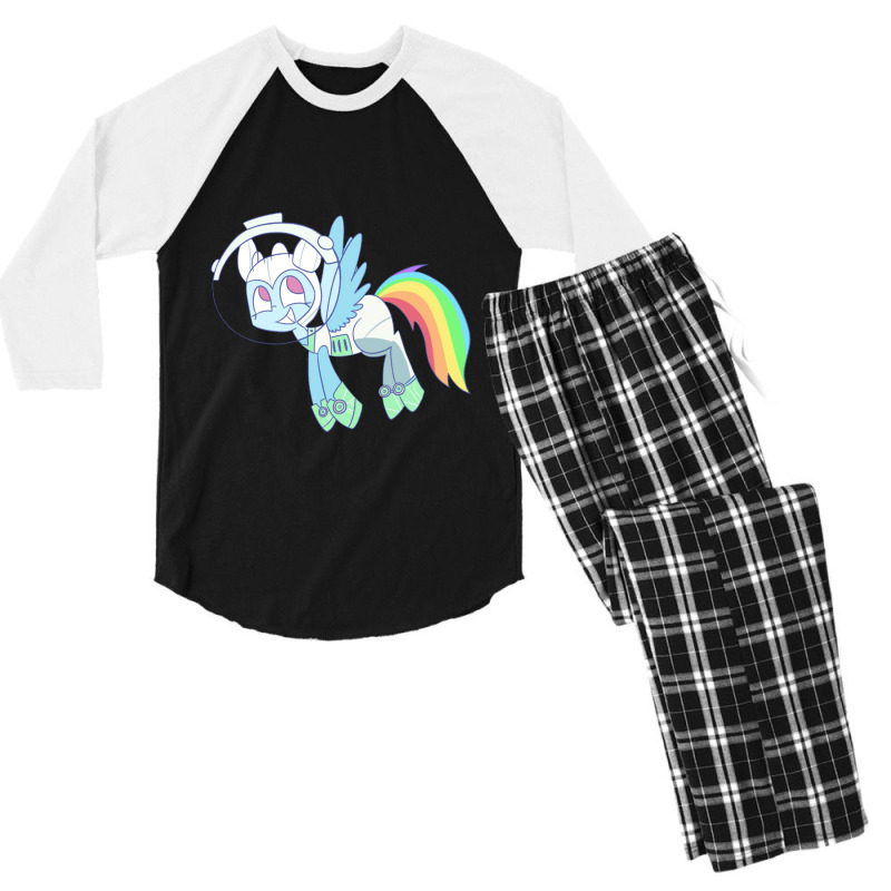 Halloween Rainbow Dash   My Little Pony Men's 3/4 Sleeve Pajama Set | Artistshot