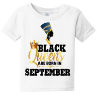 Black Queens Born September Birthday Women Nefertiti Egypt T Shirt Baby Tee | Artistshot