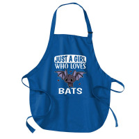 Just A Girl Who Loves Bats Cute Bat Costume Medium-length Apron | Artistshot