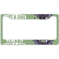 Just A Girl Who Loves Bats Cute Bat Costume License Plate Frame | Artistshot