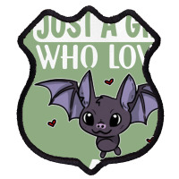 Just A Girl Who Loves Bats Cute Bat Costume Shield Patch | Artistshot