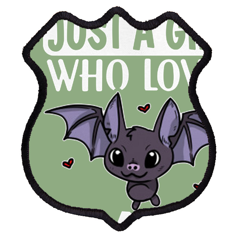 Just A Girl Who Loves Bats Cute Bat Costume Shield Patch | Artistshot