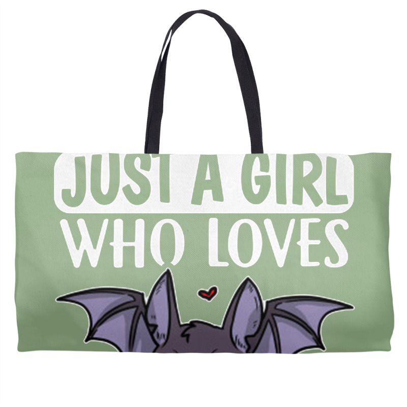 Just A Girl Who Loves Bats Cute Bat Costume Weekender Totes | Artistshot