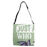 Just A Girl Who Loves Bats Cute Bat Costume Adjustable Strap Totes | Artistshot