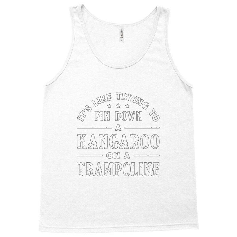 Kangaroo On A Trampoline Gymnast Trampolining Tank Top | Artistshot