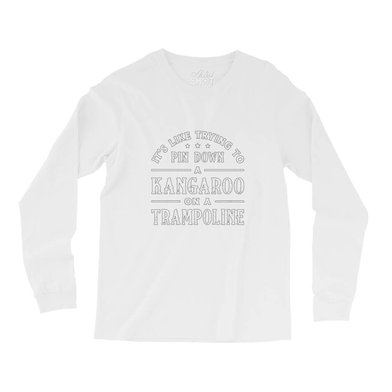 Kangaroo On A Trampoline Gymnast Trampolining Long Sleeve Shirts | Artistshot