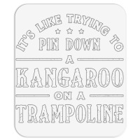 Kangaroo On A Trampoline Gymnast Trampolining Mousepad | Artistshot