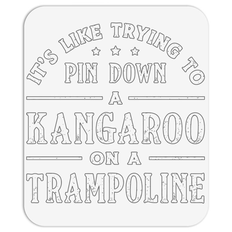 Kangaroo On A Trampoline Gymnast Trampolining Mousepad | Artistshot