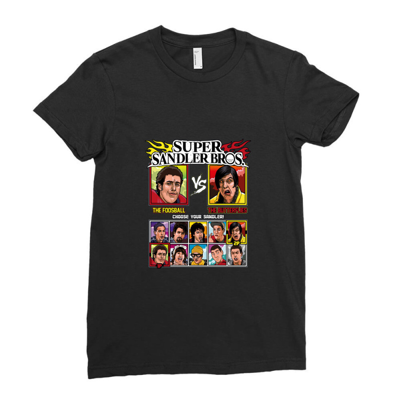 Super Fighting Game Ladies Fitted T-Shirt by loffyllamacomics | Artistshot