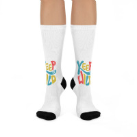 Keep It Wild Kids   Kids Funny Crew Socks | Artistshot