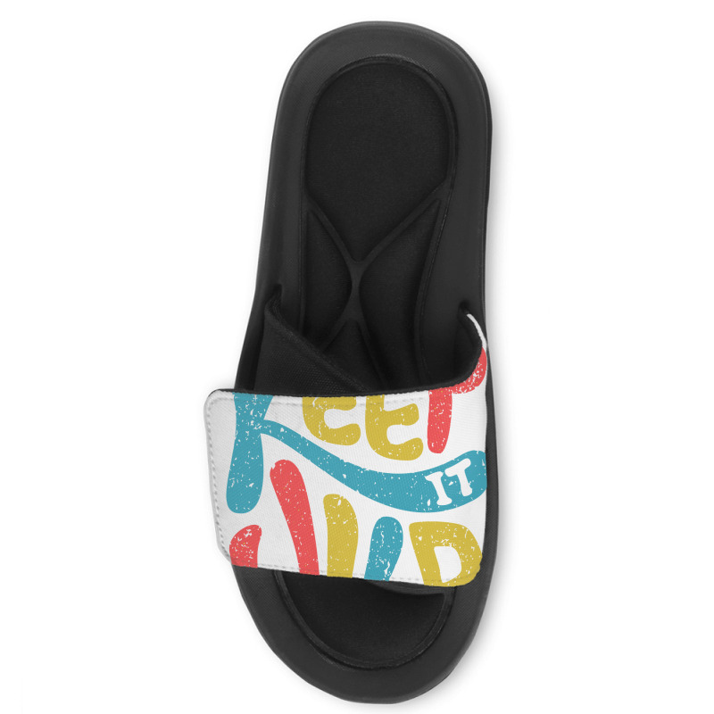 Keep It Wild Kids   Kids Funny Slide Sandal | Artistshot