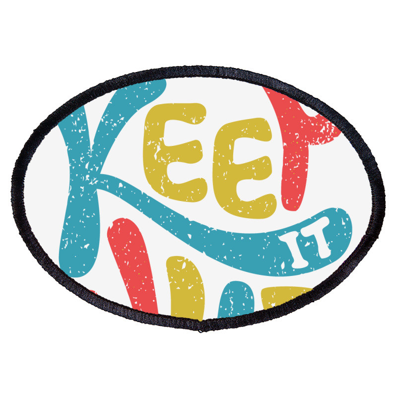 Keep It Wild Kids   Kids Funny Oval Patch | Artistshot