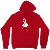 Korean Finger Heart   Love Unisex Hoodie | Artistshot