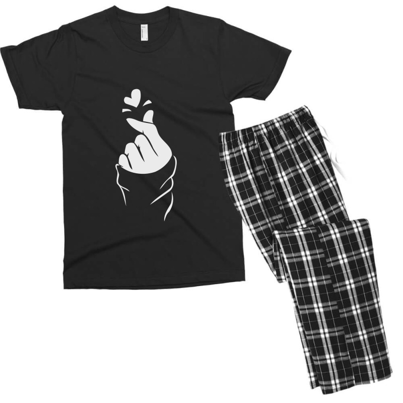 Korean Finger Heart   Love Men's T-shirt Pajama Set | Artistshot