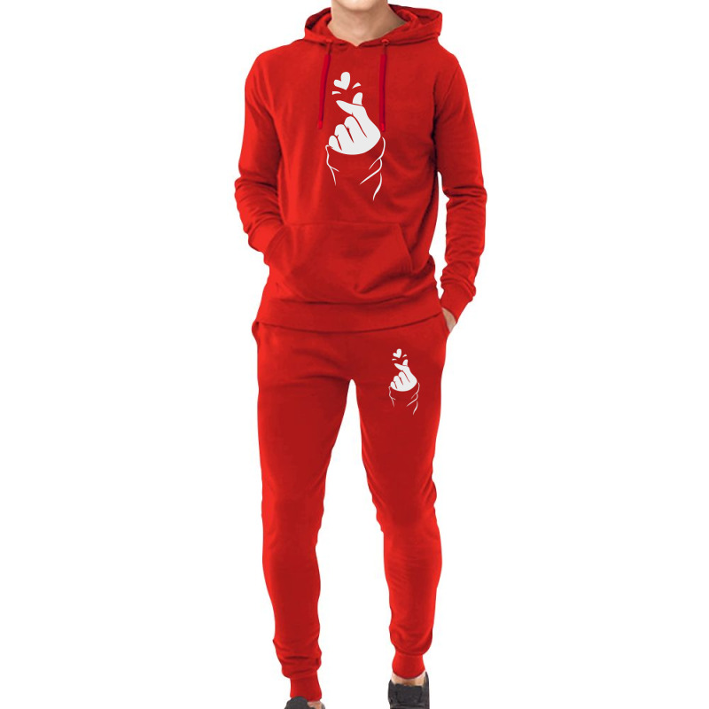 Korean Finger Heart   Love Hoodie & Jogger Set | Artistshot