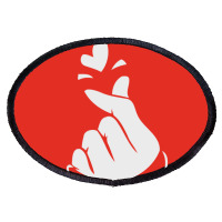 Korean Finger Heart   Love Oval Patch | Artistshot