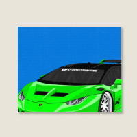 Huracan Lime    Huracan Landscape Canvas Print | Artistshot