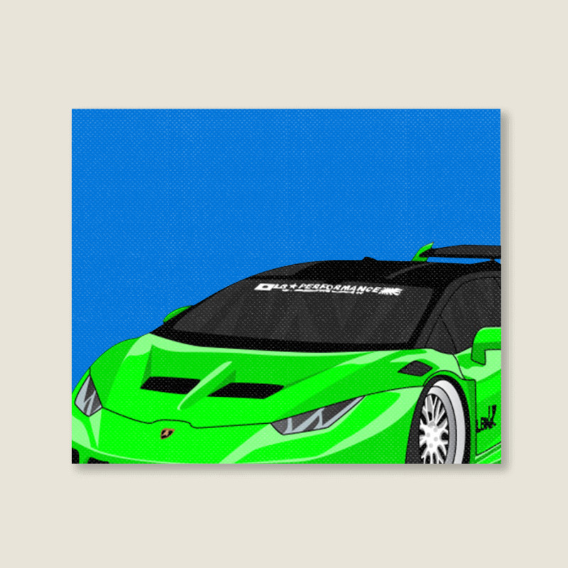 Huracan Lime    Huracan Landscape Canvas Print | Artistshot