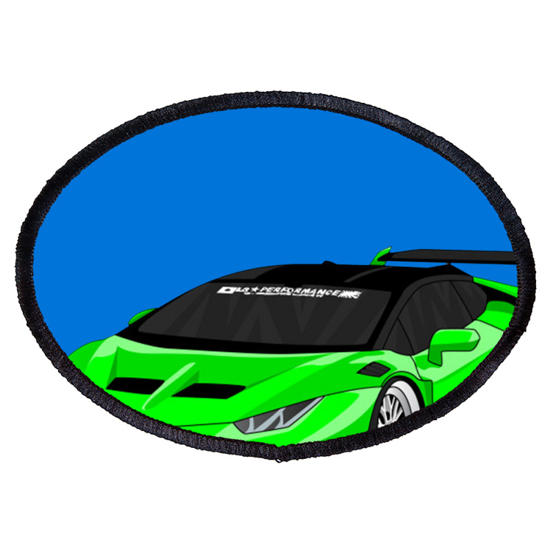 Huracan Lime    Huracan Oval Patch | Artistshot