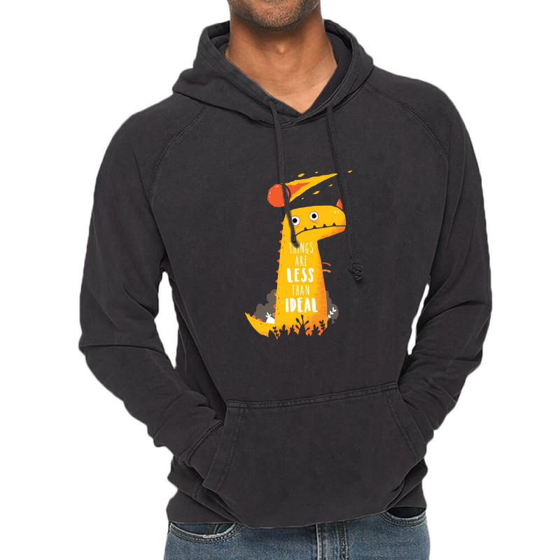 Less Than Ideal   Dinosaur Vintage Hoodie | Artistshot