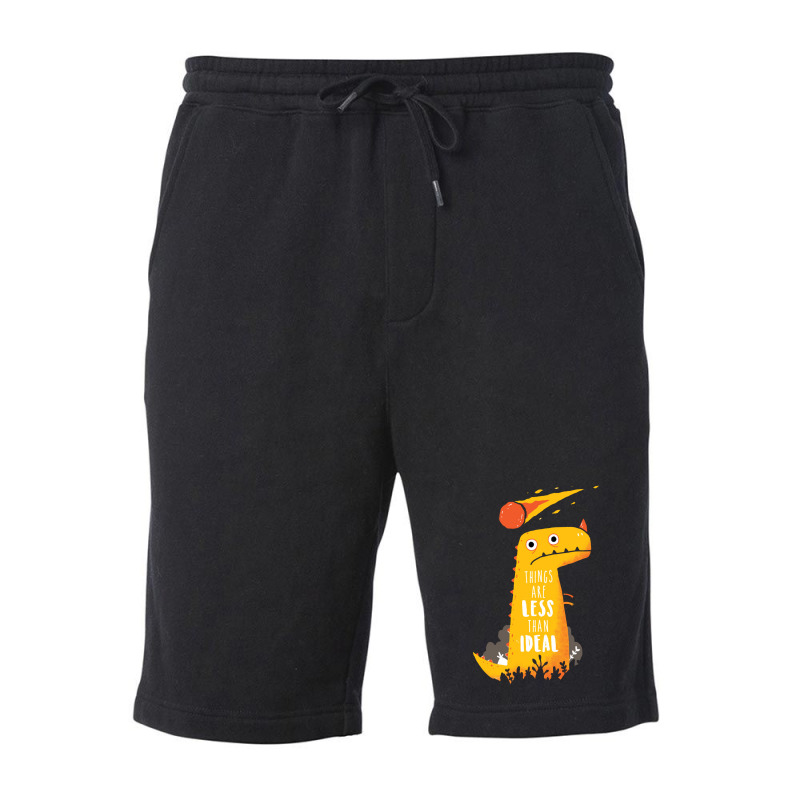 Less Than Ideal   Dinosaur Fleece Short | Artistshot