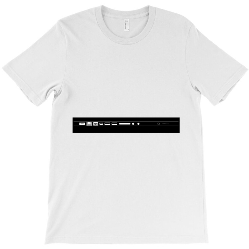 Mac Book Expansion Ports (white On Dark) T-shirt | Artistshot