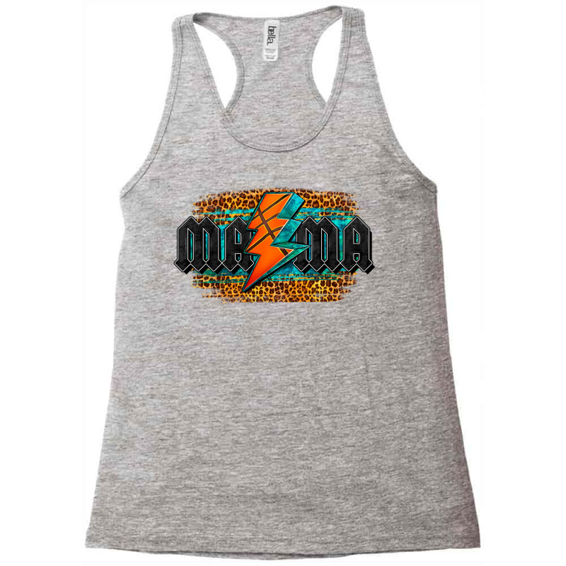 Basketball Lightning Bolt Mama Racerback Tank by HRA Design Shop | Artistshot