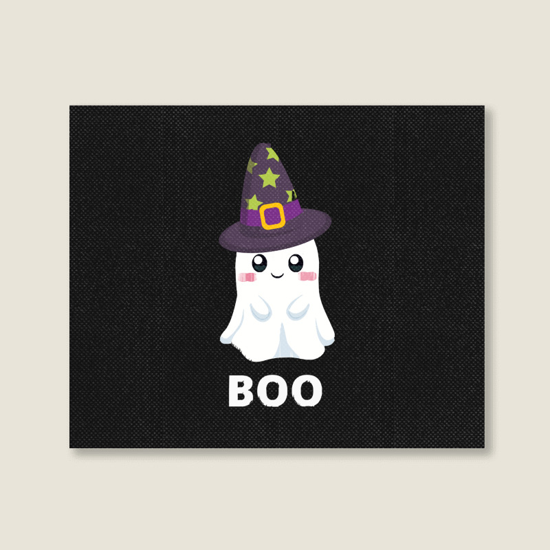 Cute Ghost Halloween T  Shirt Cute Halloween Ghost T  Shirt Landscape Canvas Print | Artistshot