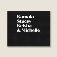 Kamala Stacey Keisha & Michelle Strong Woman Empowerment Raglan Baseba Landscape Canvas Print | Artistshot