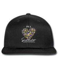 Cancer Survivor Ribbon Heart Bladder Cancer Awareness Printed Hat | Artistshot