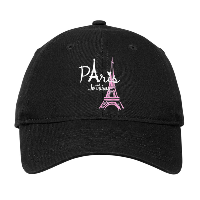 I Love Paris Eiffel Tower France French Souvenir Adjustable Cap by EaglesonBonnie | Artistshot