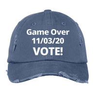 Game Over 11 03 20 Vote Vintage Cap | Artistshot