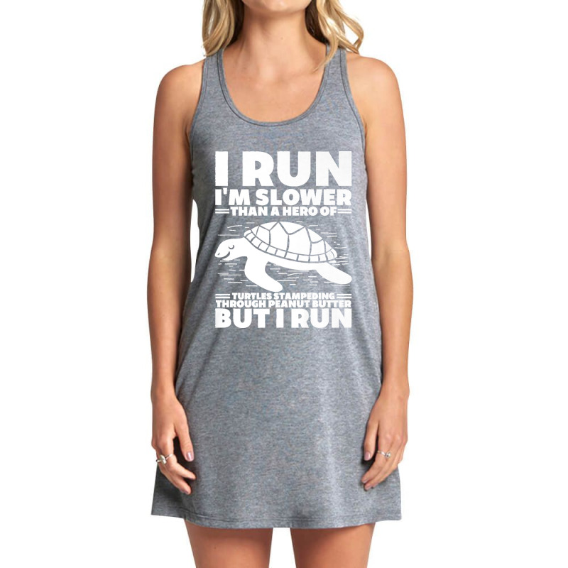 I Run I'm Slower Than A Hero Of Turtles But I Run Funny Tee Premium Tank Dress by EaglesonBonnie | Artistshot