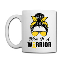 Childhood Cancer  Awareness Mom Of A Warrior Messy Bun Coffee Mug | Artistshot