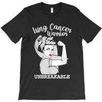 Lung Cancer Warrior Unbreakable Strong Women Awareness T-shirt | Artistshot