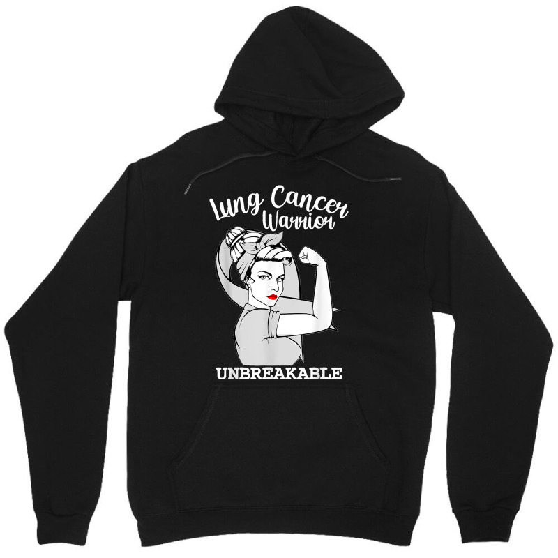 Lung Cancer Warrior Unbreakable Strong Women Awareness Unisex Hoodie | Artistshot