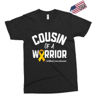 Cousin Of A Warrior Childhood Cancer Awareness Gifts Ribbon Exclusive T-shirt | Artistshot