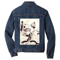 Vintage Retro Hog Hug Funny Gift Men Denim Jacket | Artistshot